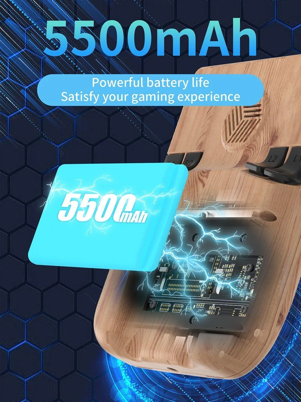 ANBERNIC RG405V Game Console, 4GB LPDDR4 128GB eMMC, Android 12, 5G WiFi, Bluetooth 5.0 - Wood Color
