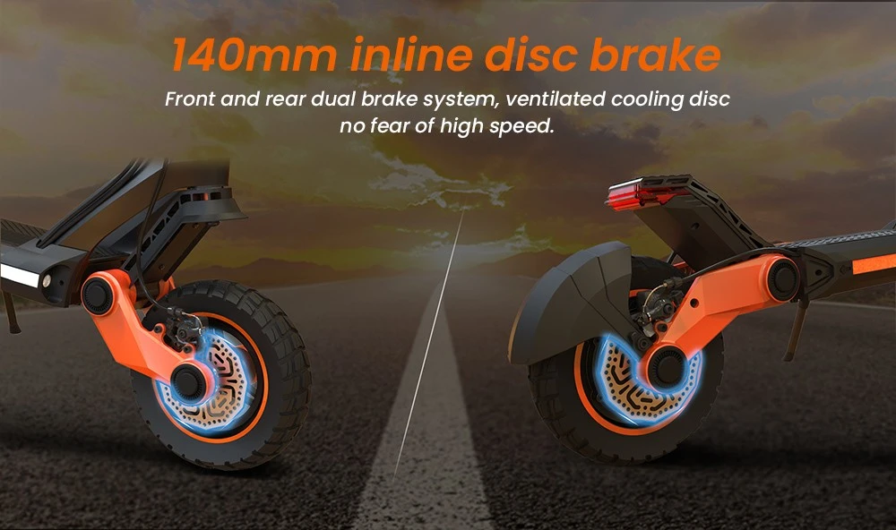 Kukirin G3 Scooter électrique 1200W moteur arrière 50 km/h vitesse maximale 52V 18Ah batterie au Lithium 70km d'autonomie frein à disque 120kg charge