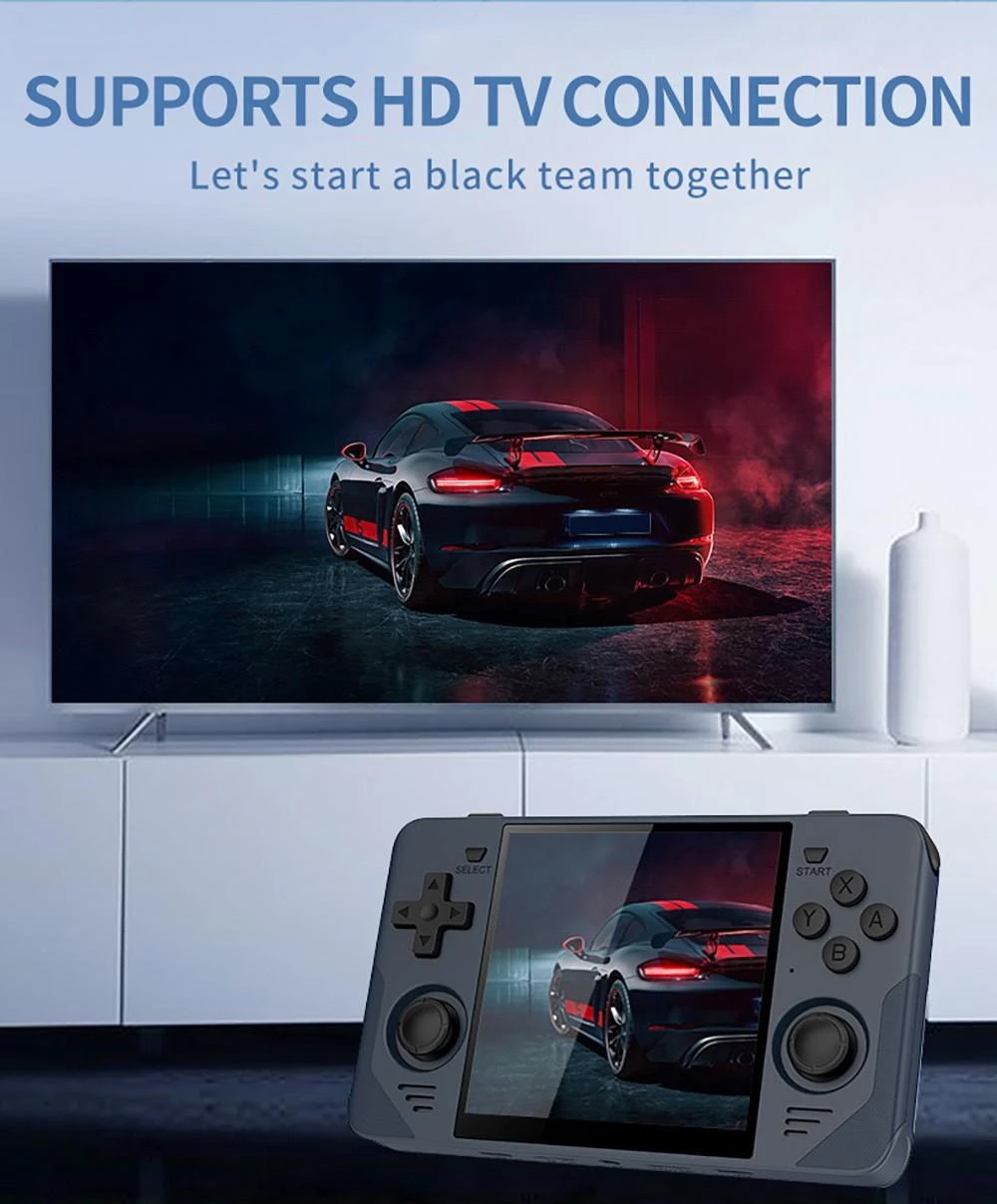 Powkiddy RGB30 ゲーム機 ホワイト　SDカード付き Powkiddy RGB30 ポータブルゲーム機 WIFIとBluetooth対応 RK3566