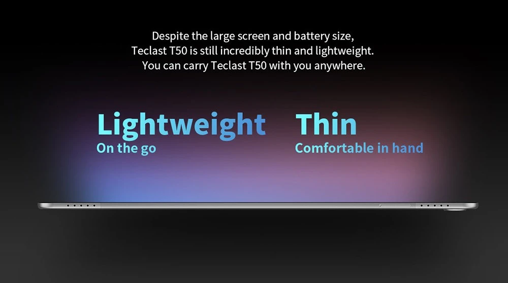 Teclast New T50 Tablet 10.95inch 2K Display, 16GB RAM 256GB ROM, 20MP Rear AF Camera 8MP Front Camera, Android 13