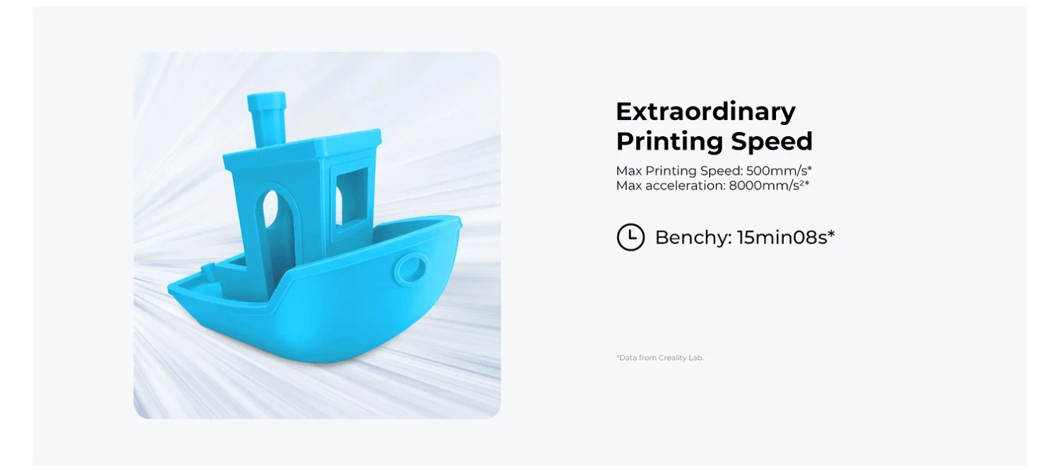 Creality Ender-3 V3 KE 3D Printer, Auto Leveling, 0. 1mm Printing Accuracy, 500mm/s Max Printing Speed, 220*220*240mm