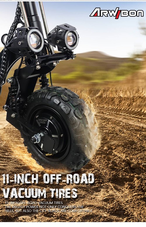 Fourche Suspension Avant Arwibon Q06 Pour Scooter électrique - Noire - Absorption Chocs