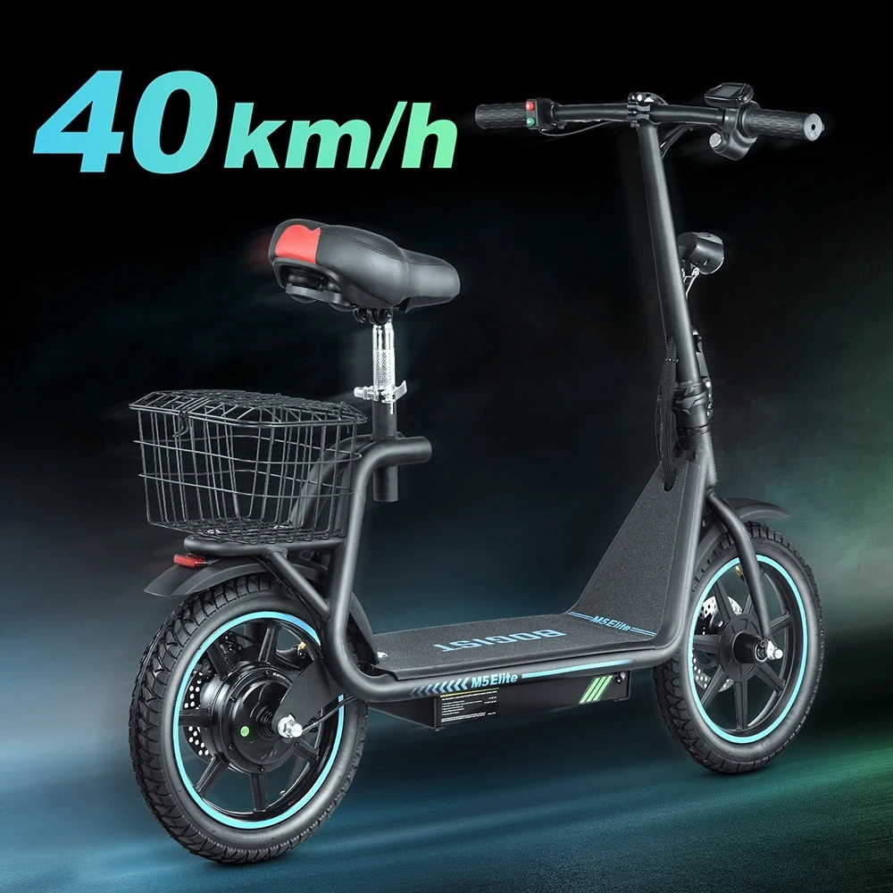 BOGIST M5 Elite Electric Scooter 14-inch Tire 500W Motor 48V 13Ah Removable Battery 40~45km Range 40 km/h Max Speed