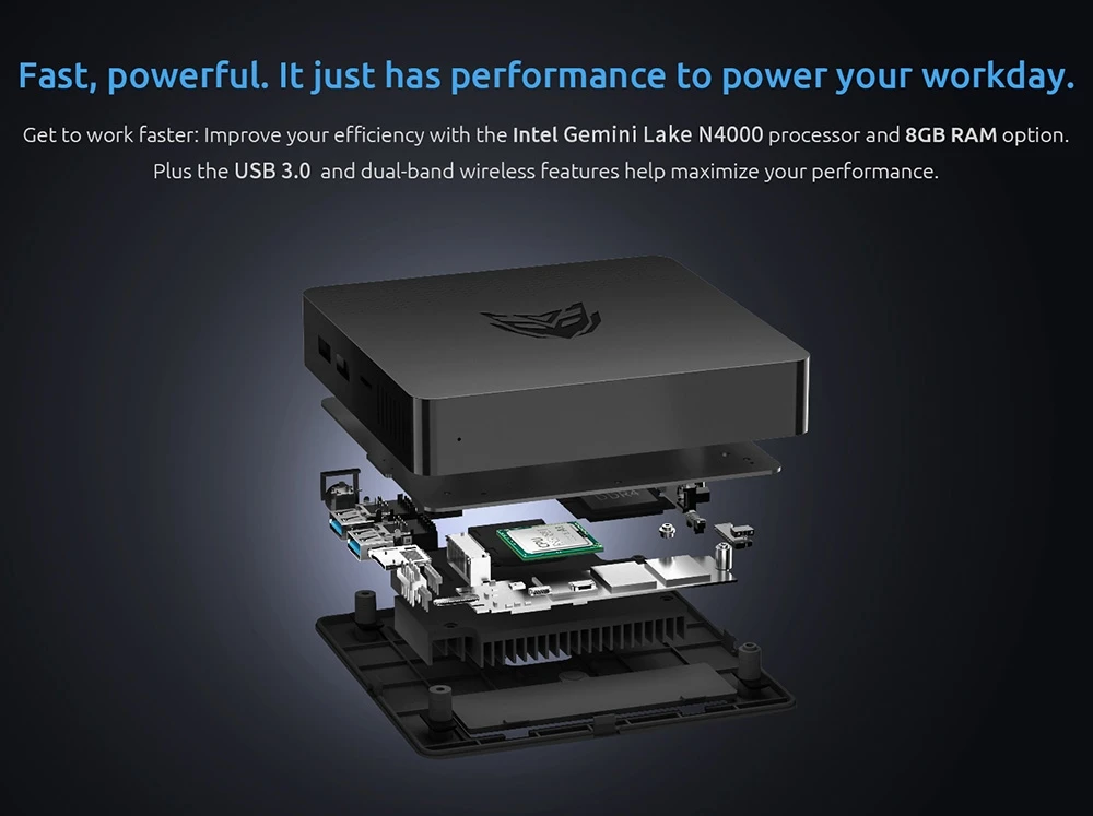 BMAX B1 Pro ミニPC 8GB 128GB SSD 最大2.60GHz Amazon.com: Bmax Mini PC B1 Pro Intel Gemini Lake N4000 (Up