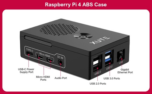 Raspberry Pi 4 Model B 8GB RAM Starter Kit with 128GB Micro