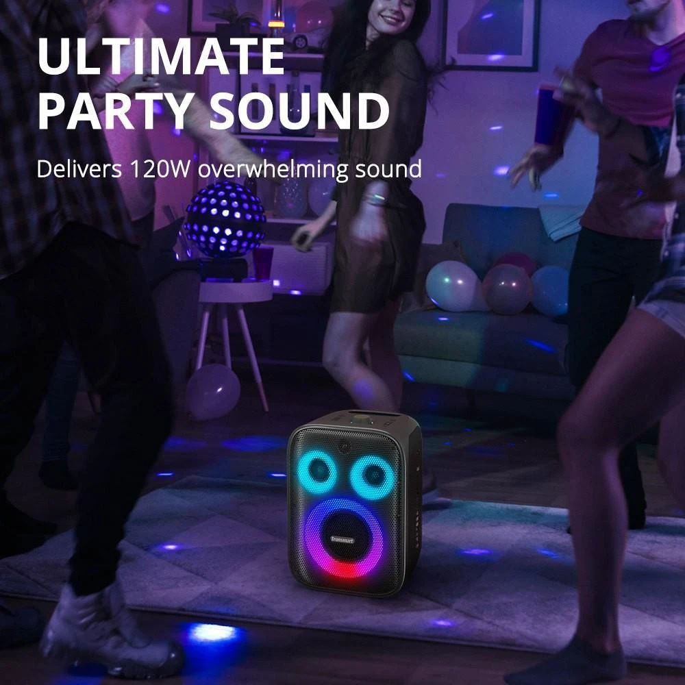 Tronsmart Halo 200 Karaoke Party Speaker 120W with 1 Wireless Microphone - Black