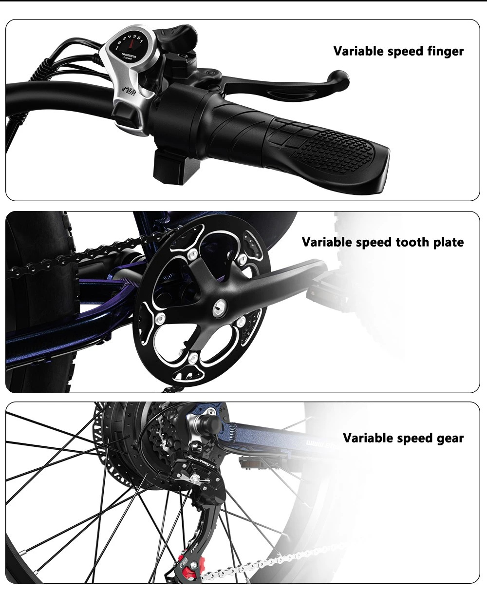 2023 Novi Shengmilo MX03 Električni brdski bicikl 26*3.0 inča Fat Tire 500W Bafang motor 40km/h Maksimalna brzina 48V 15Ah Baterija 180kg Opterećenje SHIMANO 7-brzinski mjenjač Dvostruka hidraulička disk kočnica