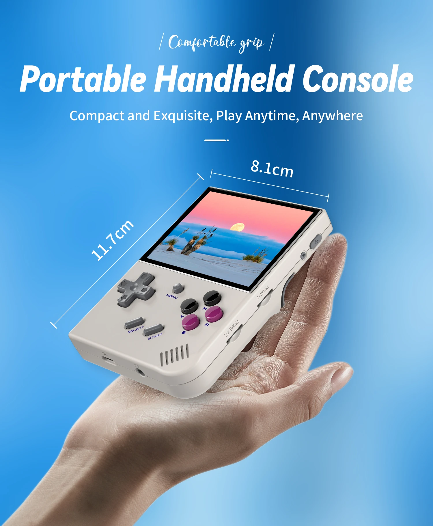 ANBERNIC RG35XX Plus ゲームコンソール 64GB グレー