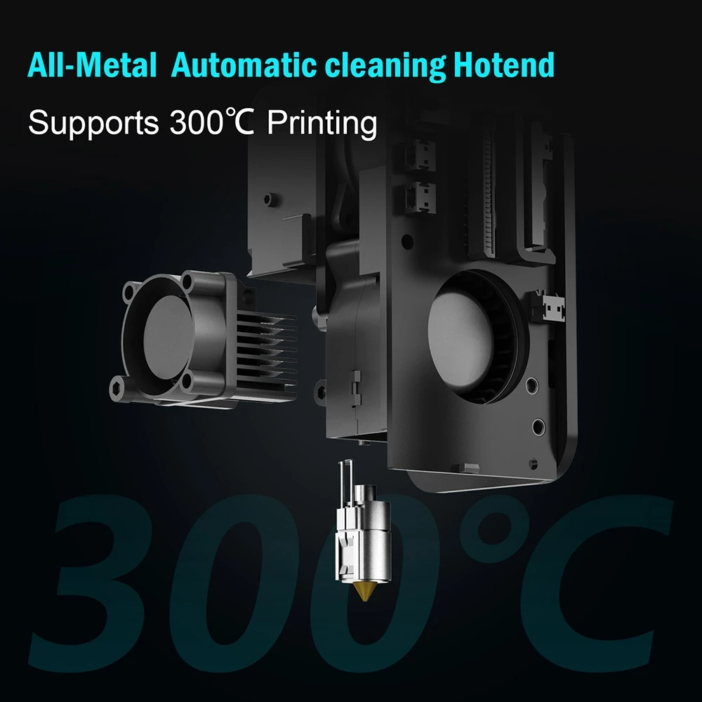 Artillery Sidewinder X3 Plus 3D Printer, Auto-Leveling, 300mm/s Max Printing Speed, Dual-Gear Direct Extruder, Automatic Cleaning Nozzle, STM32-bit Motherboard, Top Lighting, 300x300x400mm