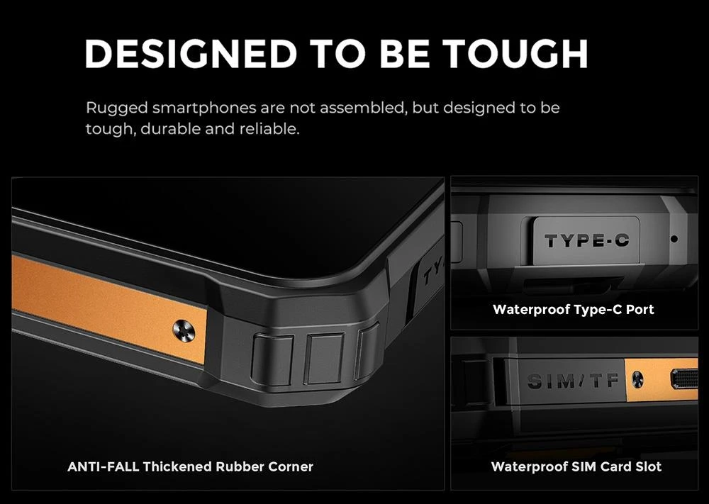 FOSSiBOT F101 PRO Rugged Smartphone, 8GB+128GB, AI Triple Camera, 1.32 inch Rear Screen, 10600mAh Large Battery, Fingerprint/Face Unlock, 5.45 inch HD+ IPS Screen, Android 13.0 - Leather