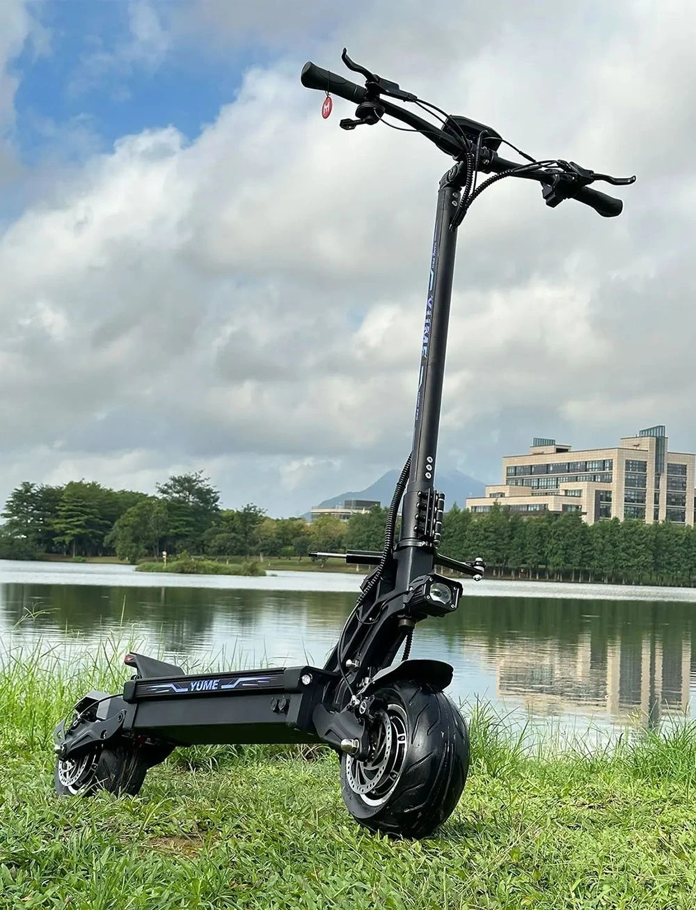 YUME HAWK Pro Electric Scooter, 10x4.5" Tubeless Road Tires 3000W*2 Motor 60V 30Ah Battery 50mph Max Speed 60miles Max Range 3 Gears Shift System Disc Brake Adjustable Hydraulic Suspension NFC APP Control