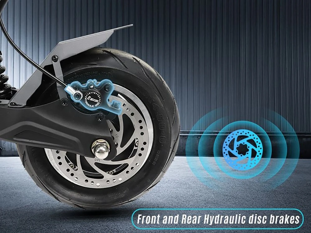 YUME HAWK Pro Electric Scooter, 10x4.5" Tubeless Road Tires 3000W*2 Motor 60V 30Ah Battery 50mph Max Speed 60miles Max Range 3 Gears Shift System Disc Brake Adjustable Hydraulic Suspension NFC APP Control