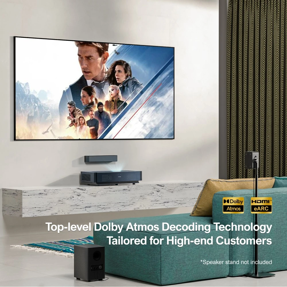 Ultimea Poseidon D60 Soundbar Subwoofer Speaker Kit, Dolby Atmos 5.1, Adjustable surround level, Multiple functions