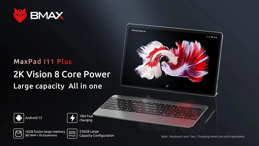 BMAX MaxPad i11 Plus（新款）4G 平板电脑，10.4