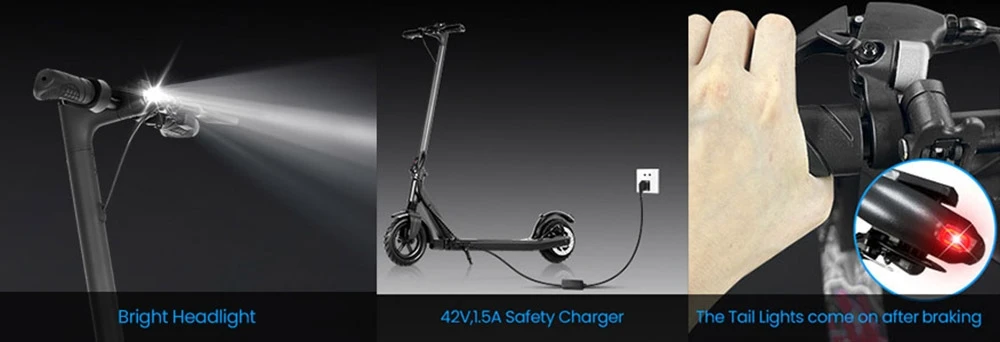 AILIFE CK85 Foldable Electric Scooter, ‎8.5-Inch Tire 350W Motor 36V 10Ah Battery 25km/h Max Speed 25km Range Electronic Brake & Disc Brake