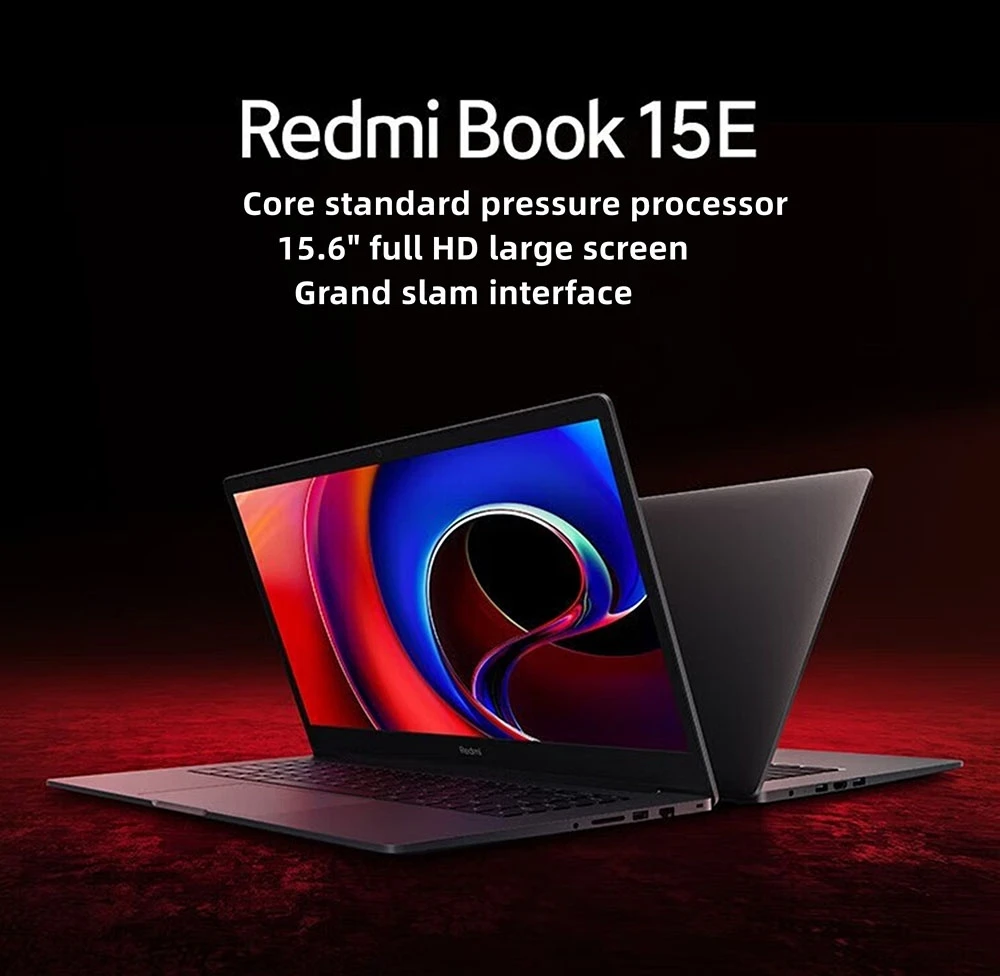 Redmi Book 15E Laptop, 15.6 inch 1920x1080 HD Screen, Intel Core i5-11320H 4 Cores 4.5GHz, 16GB DDR4 RAM 512GB SSD, WiFi5 Bluetooth5.2, 46Wh Battery, Full-size Keyboard, 1*HDMI 2*USB 3.2 1*USB 2.0 1*Ethernet port 1*Card reader 1*3.5mm Headphone Jack