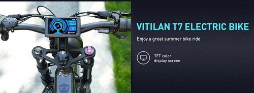 Vitilan T7 kalnu elektriskais velosipēds, 26*4,0 collu CST Fat Riepas 750W Bafang Motor 48V 20Ah Akumulators 28mph Maksimālais ātrums 80jūdzes Maksimālais diapazons LCD displejs ar priekšējiem un aizmugurējiem lukturiem hidrauliskās disku bremzes SHIMANO 8 Speed ​​- dzeltena