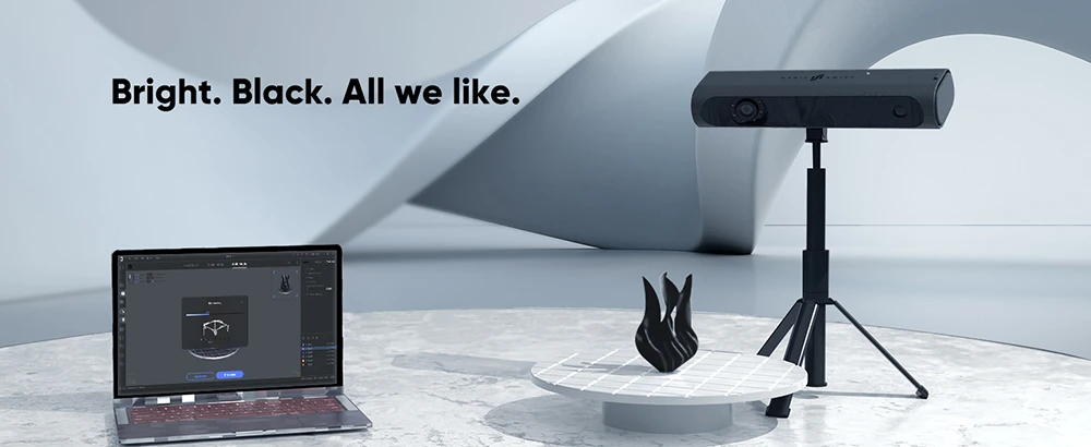 3DMakerpro Magic Swift Plus 3D Scanner Premium Edition, 0.10mm Accuracy, 0.25mm Resolution, 10fps Frame Rate, Visual Tracking, Outdoor Scanning, 400x250mm Single Capture Range