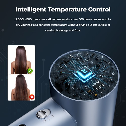 JIGOO H300 1600W High-Speed Hair Dryer