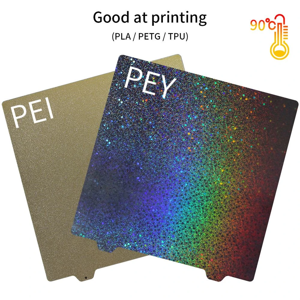 FYSETC PEY+PEI Spring Steel Plate, Double-Sided, with Magnetic Sticker, 300x300mm