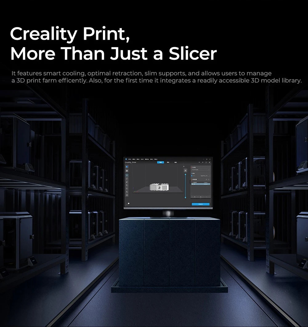 Creality K1C 3D Printer, 600mm/s Max Speed, AI Camera, Quick Swap Nozzle, All Metal Extruder, Prints Carbon Fiber, Air Filter and Silent Mode