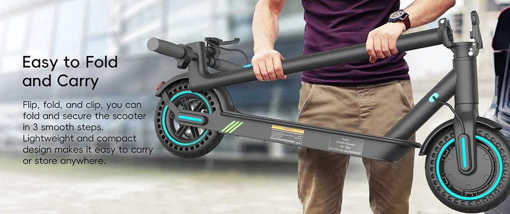 BOGIST M1 Elite Folding Electric Scooter, 8,5 Inch Tires Motor 350W 36V 10Ah Battery 25km/h Max Speed ​​25-30km Range 120kg Max Payload