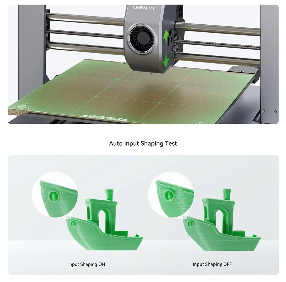 Creality Ender-3 V3 3D Printer, Auto-Leveling, 600mm/s Max Printing Speed, 0.2mm Printing Accuracy, Dual-Gear Direct Extruder, Input Shaping, Color Touch Screen, WiFi Connection, 220x220x250mm