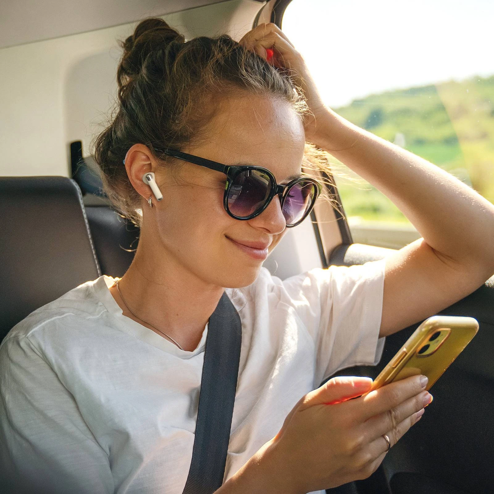 Căști Tronsmart Sounfii R4 TWS ENC Call Noise Reduction - Bej