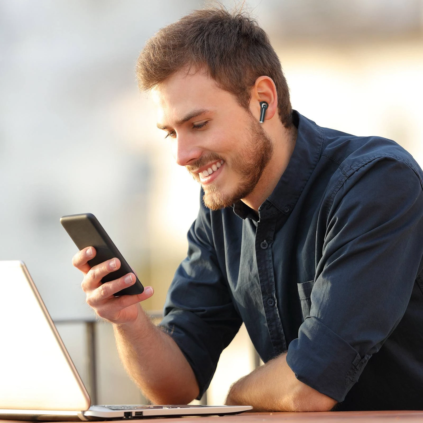 Căști Tronsmart Sounfii R4 TWS ENC Call Noise Reduction - Negru