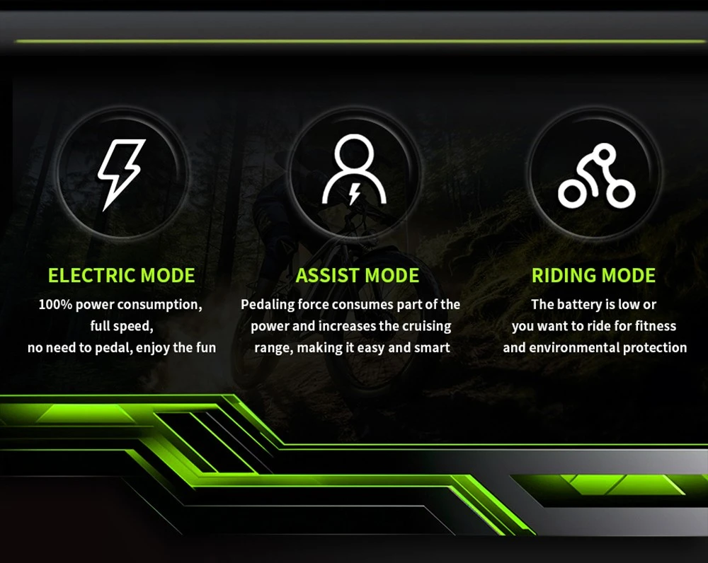 Bicicletă electrică de munte DUOTTS F26 750W*2 motoare duble 48V 20Ah Baterie 26*4.0 inci Anvelope grase 55 km/h Viteză maximă 55 grade Urcare Smart Color Display Frâne duble cu disc Absorbție șoc 150 kg Sarcină maximă 100 km - negru