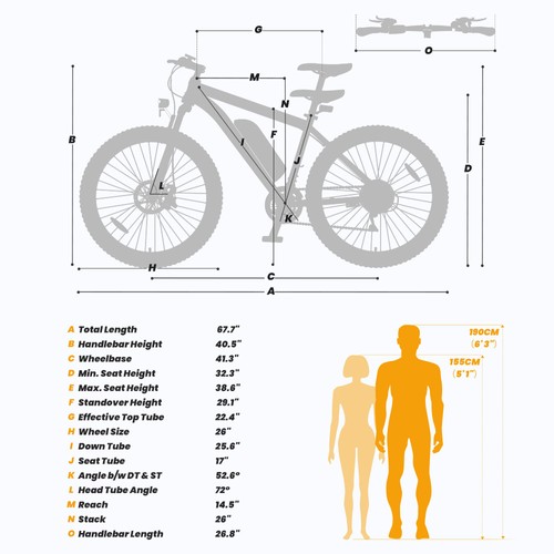 Tourol U1 26 collu bezceļu riepas elektriskais MTB velosipēds ar 250 W motoru, 36 V 13 Ah noņemamu akumulatoru, maksimālais darbības rādiuss 65 km, Shimano 21 ātruma piedziņa Shimano 21 ātruma disku bremze IPX4 ūdensizturīgs — melns