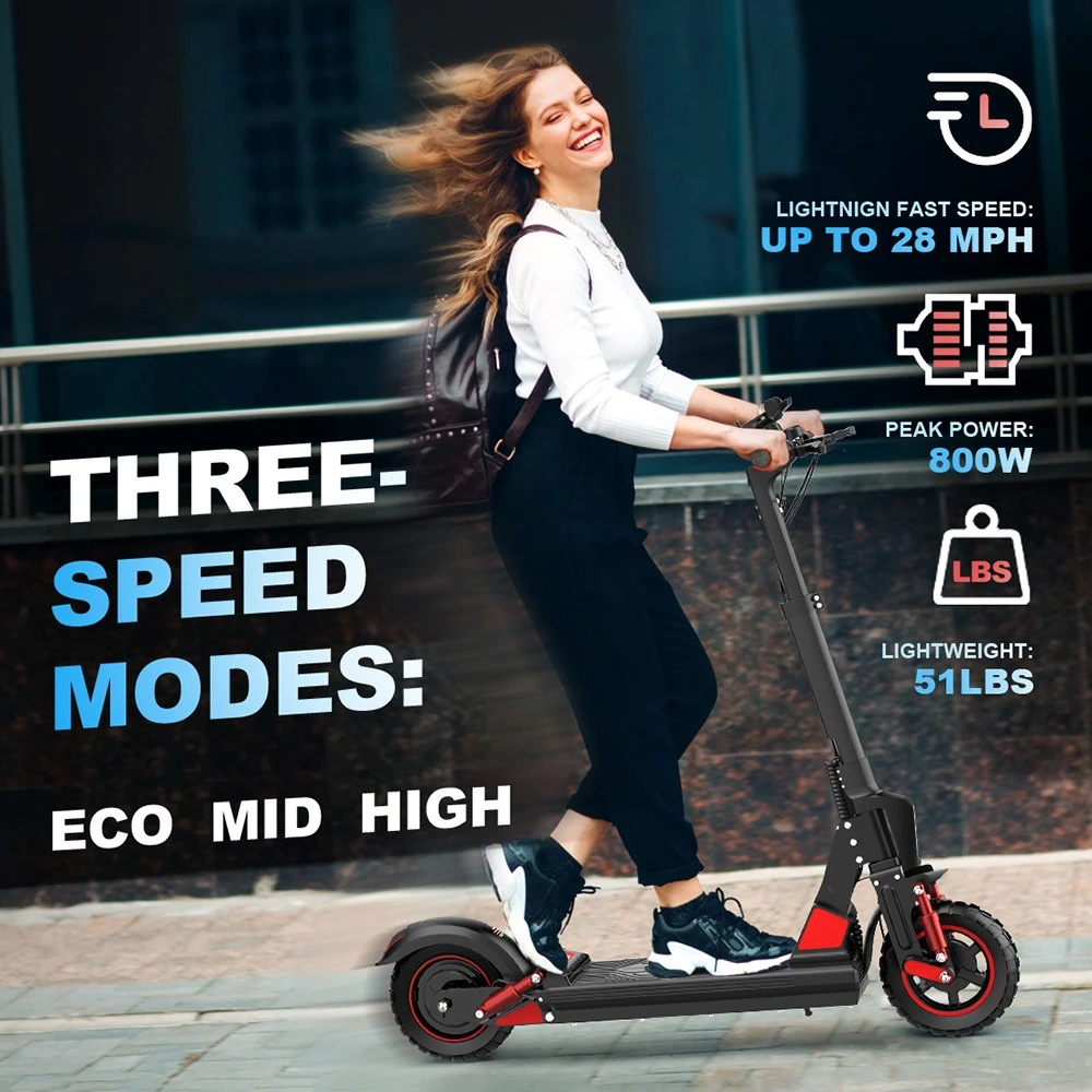 BOGIST C1 Pro Folding Electric Scooter, 10-inch Tire, 500W Motor, 48V 15Ah Battery, 45km/h Max Speed, 45km Range, Removable Seat