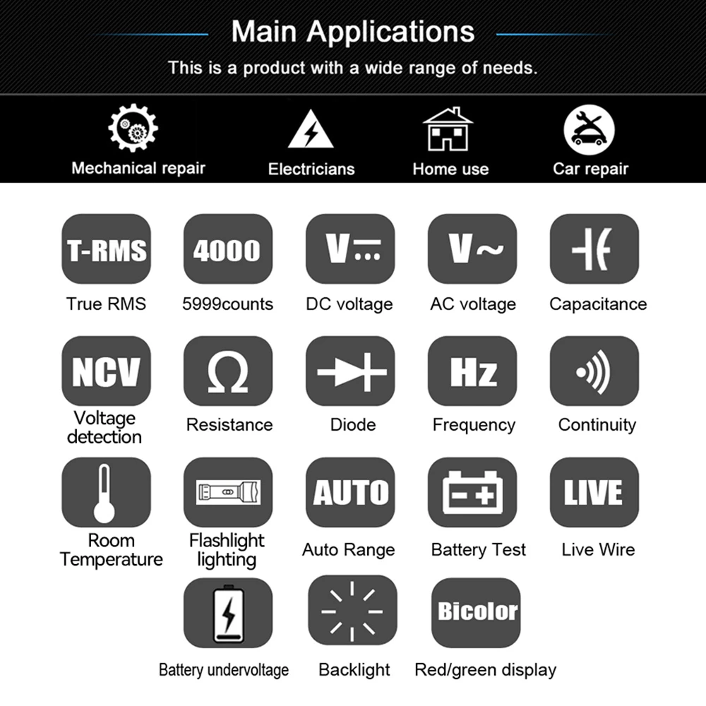 BSIDE A3X Voltage Tester Detector, Capacitance Diode, Non-Contact AC Sensor, Pen Type, Live Wire Check, Breakpoint Locate V-Alert Tester - with Storage Bag