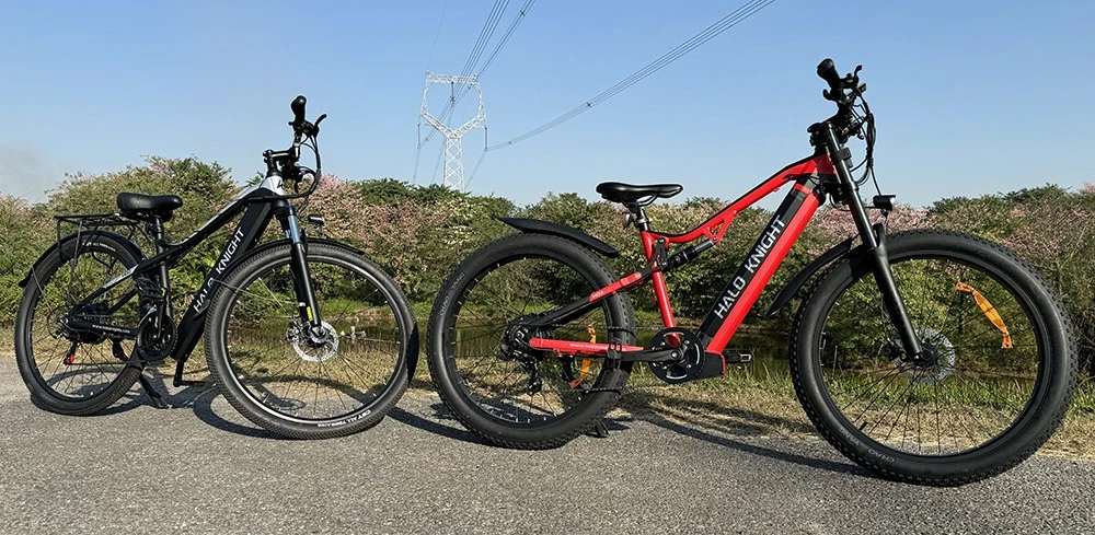 Elektrický bicykel Halo Knight H02, bezkartáčový motor 750 W, batéria 48 V 16 Ah, pneumatiky 29 x 2,1 palca, maximálna rýchlosť 50 km/h, maximálny dojazd 60 km, radenie Shimano 21 rýchlostí, mechanická kotúčová brzda - čierna