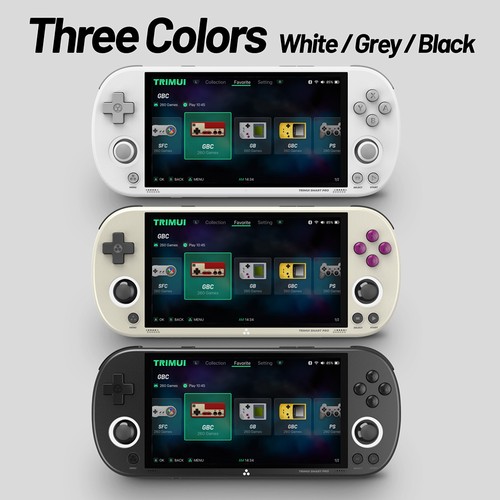 TRIMUI Smart Pro Handheld Game Console 128GB TF Card Black