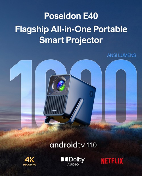 Poseidon E40 プロジェクター本体 ULTIMEA Poseidon E40 | All-in-One Portable Smart Projector