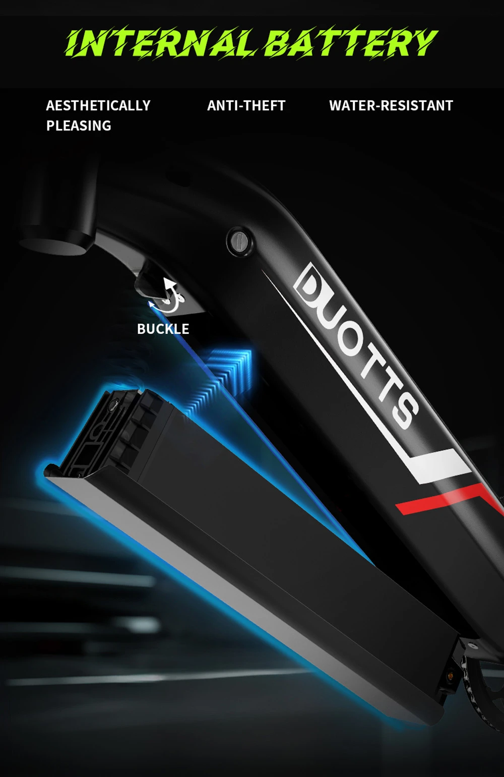 Bicicletă electrică de munte DUOTTS F26 750W*2 motoare duble 48V 20Ah Baterie 26*4.0 inci Anvelope grase 55 km/h Viteză maximă 55 grade Urcare Smart Color Display Frâne duble cu disc Absorbție șoc 150 kg Sarcină maximă 100 km - negru