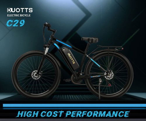 DUOTTS C29 elektrinis dviratis 750W kalnų dviratis 2*48V 15Ah baterijos 50km diapazonas 50km/h maksimalus greitis Shimano 21 greičio pavara