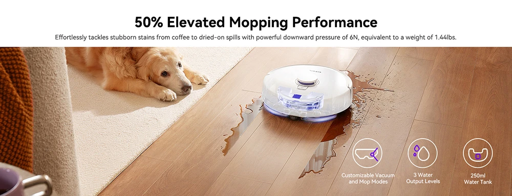 (Free Gift) Narwal Freo X Plus Robot Vacuum Cleaner and Mop Built-in Dust Emptying, Strong 7800Pa Suction Power, Zero-Tangling Floating Brush, Tri-Laser Obstacle Avoidance, Alexa/Google Assistant/APP Control, Ideal for Pet Hair Hard Floor, Wood Floor