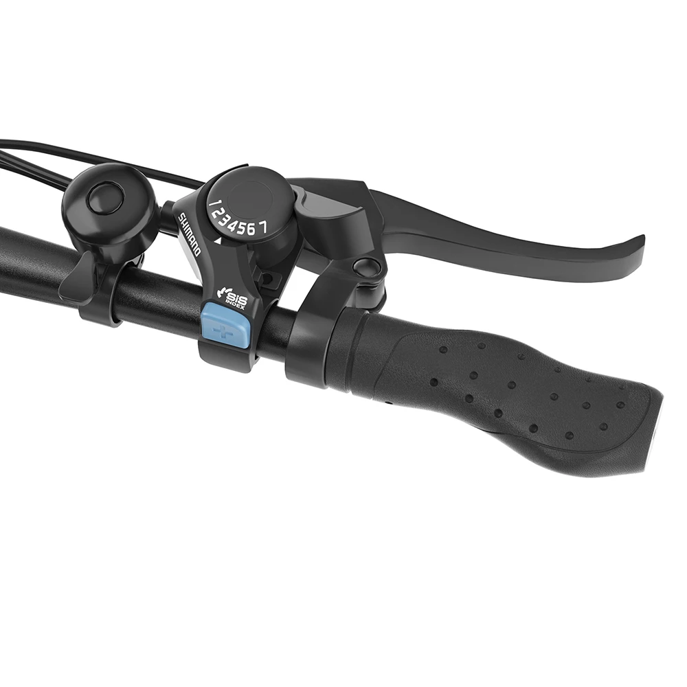 Vélo VTT électrique tout-terrain Touroll U1 26 pouces avec moteur 250 W, batterie amovible 36 V 13 Ah, autonomie maximale de 65 km, transmission Shimano 21 vitesses, frein à disque Shimano 21 vitesses, étanchéité IPX4 - Noir