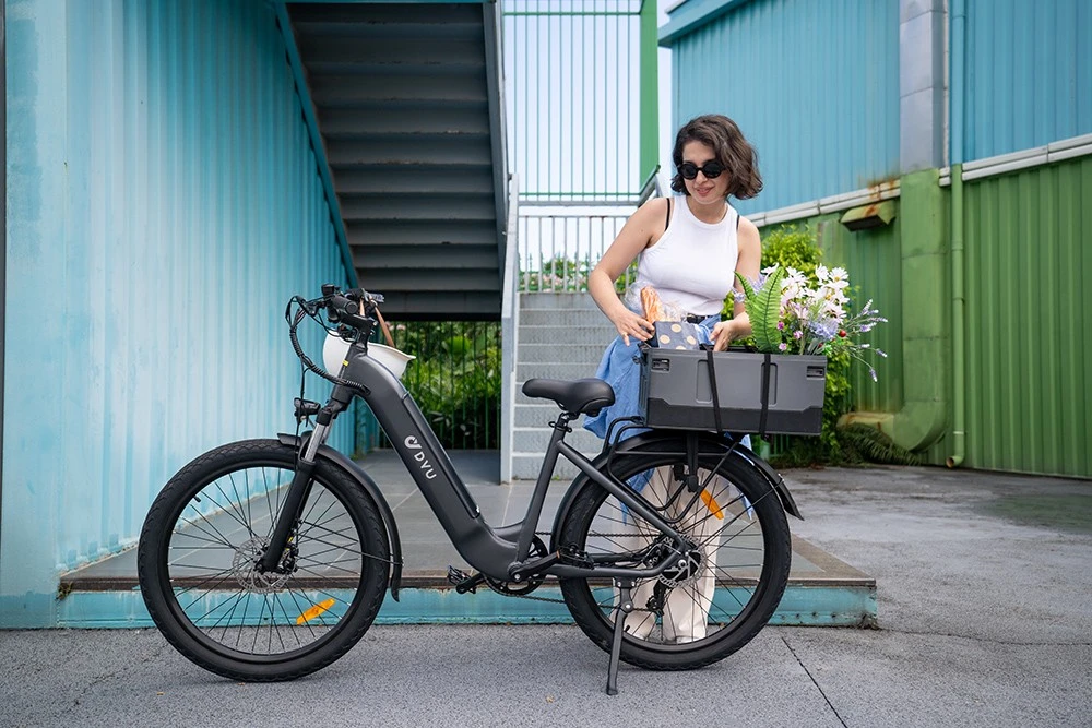 DYU C1 Electric Bike, 350W Motor, 36V 10Ah Battery, 26*2.5