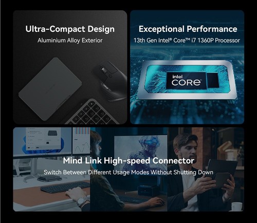 KHADAS Mind Premium Mini PC 32+1TB EU Plug