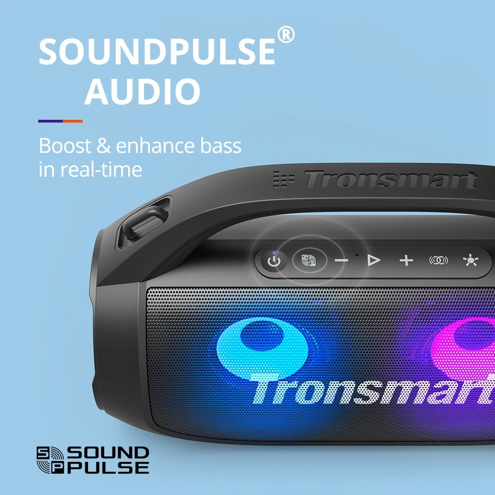 Altoparlante per feste Bluetooth Tronsmart Bang SE ricondizionato 3 modalità di illuminazione, 24 ore di riproduzione, impermeabile IPX6 - Nero