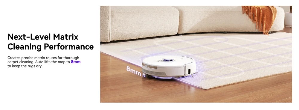 (Free Gift) Narwal Freo X Plus Robot Vacuum Cleaner and Mop Built-in Dust Emptying, Strong 7800Pa Suction Power, Zero-Tangling Floating Brush, Tri-Laser Obstacle Avoidance, Alexa/Google Assistant/APP Control, Ideal for Pet Hair Hard Floor, Wood Floor