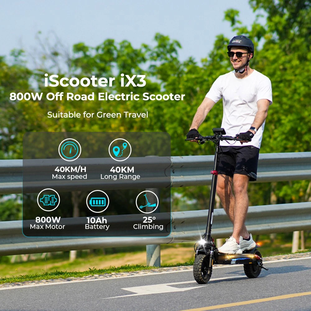 iScooter iX3 Folding Electric Scooter, 10