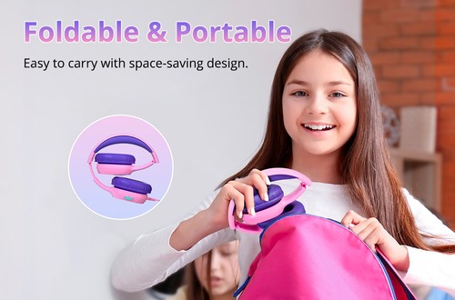 Tronsmart KH01 Wired Kids Headphones - Pink