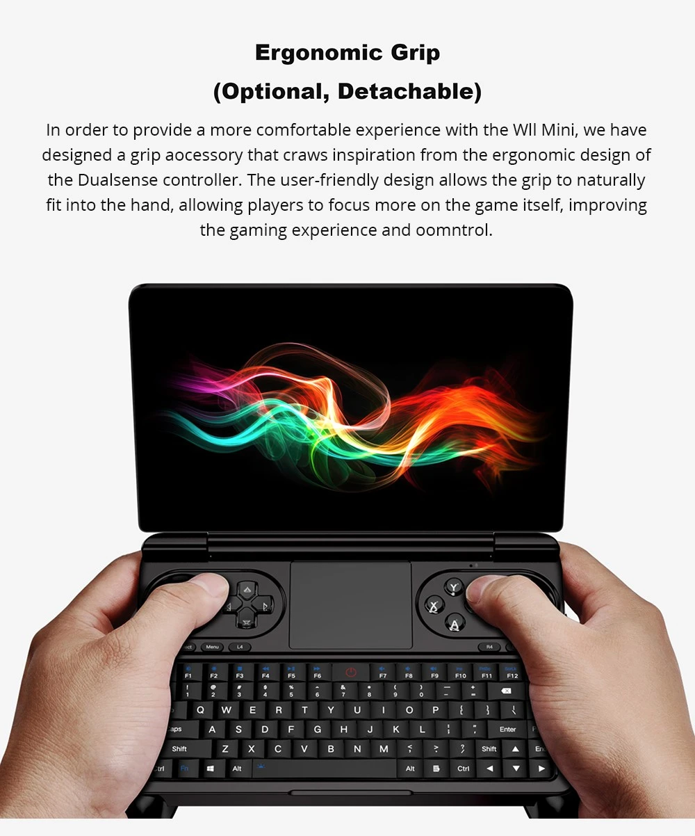 (2024 Version) GPD WIN Mini 7-inch Handheld Game Console, AMD Ryzen 7 8840U, 120Hz, Support VRR, 32GB RAM 1TB SSD, Support USB4 & Graphics Card Expansion Dock, Full-Featured Type-C 65W Charging, 1*MicroSD Card Reader, 1*USB3.2 Type-C 1*USB3.2 Type-A