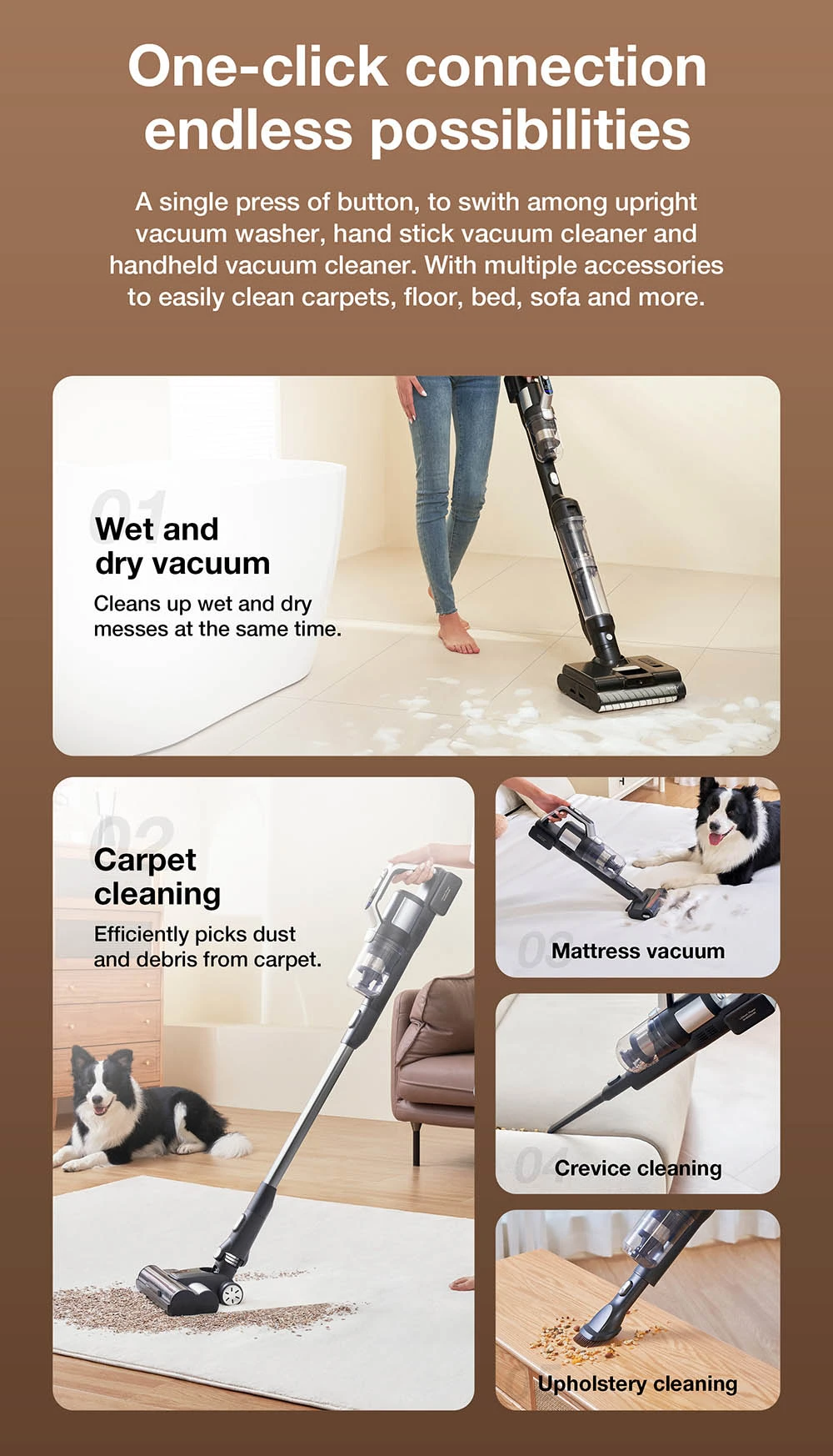 JIMMY PW11 Pro Max 5-in-1 Cordless Vacuum & Washer, 460W Strong Power, Double Cleaning, Hot Air Fast Dry, LED Screen, 180° Lay Flat Design, Dual Roller Brushes, Silver-black Color