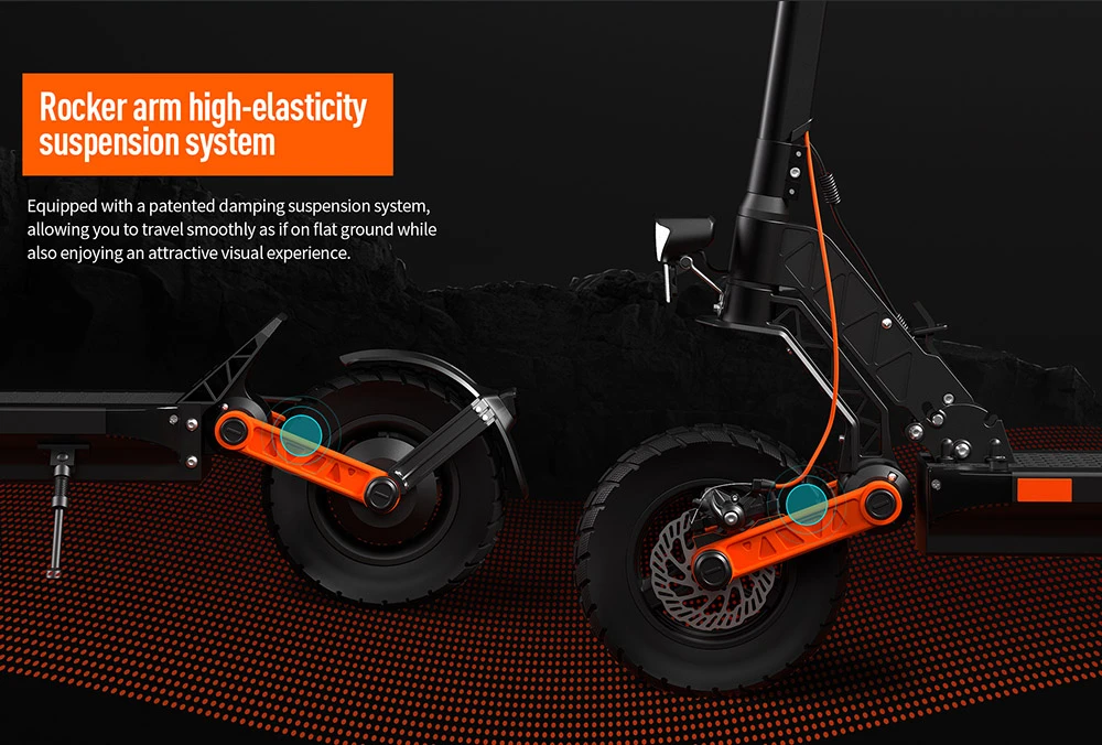 JOYOR S5 Pro Electric Scooter with ABE Certification, 10-inch Tires, 48V 26Ah Battery, 500W Motor, 25km/h Max Speed, 70-100km Range - Black