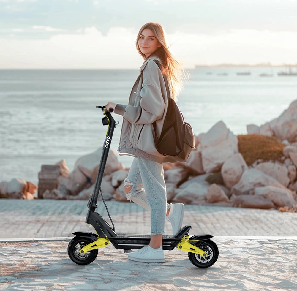 Scooter electric OOTD S10, 1400W Motor, Anvelope de 10 inch, 48V 20AH Baterie, 55km/h Max Speed, 60-70km, Brake, Suspensie frontală și spate